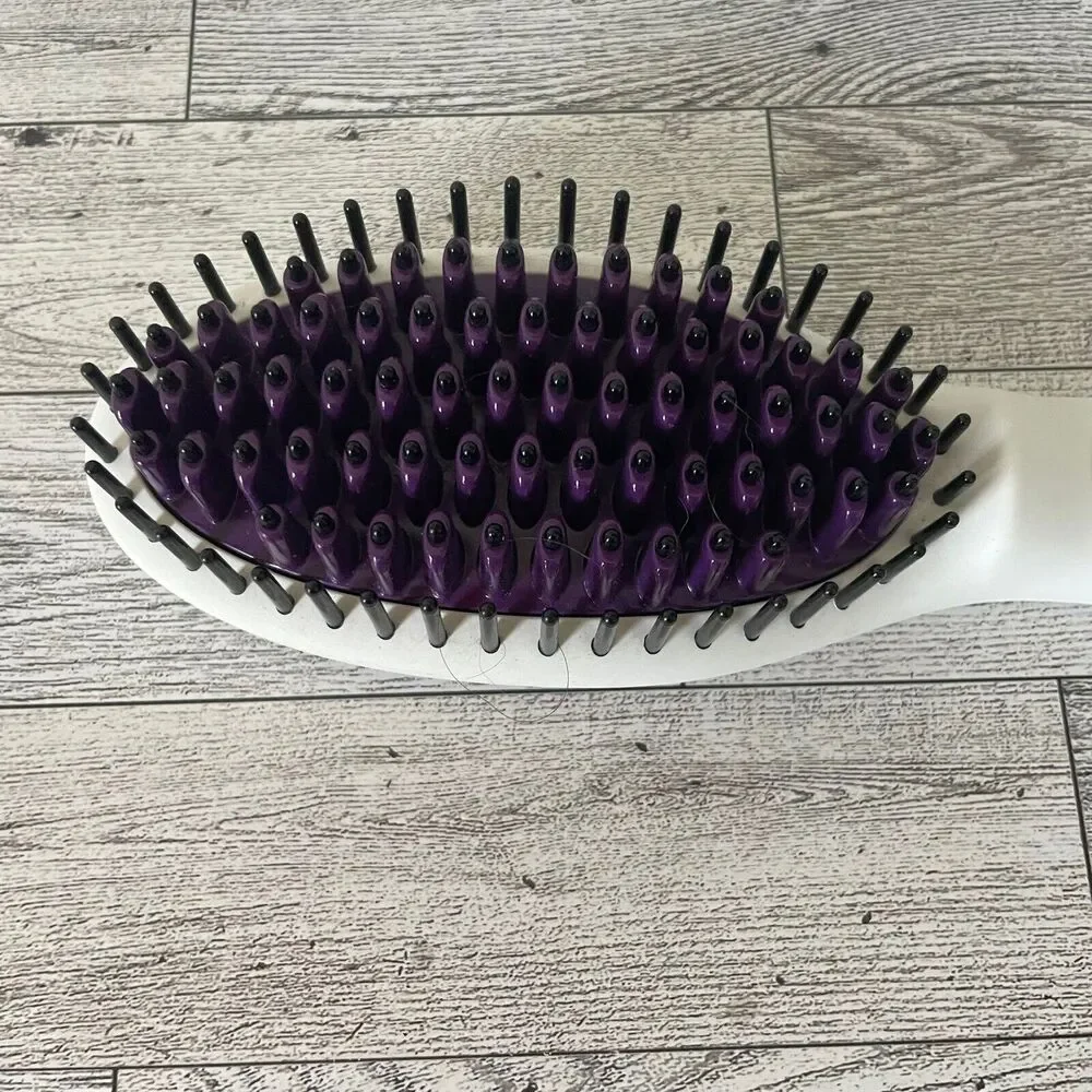 InStyler Straightening Brush Womens‎ OS White Ceramic Ionic Heated 450F 00484